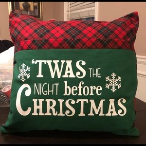 Pocket pillow cover 16x16